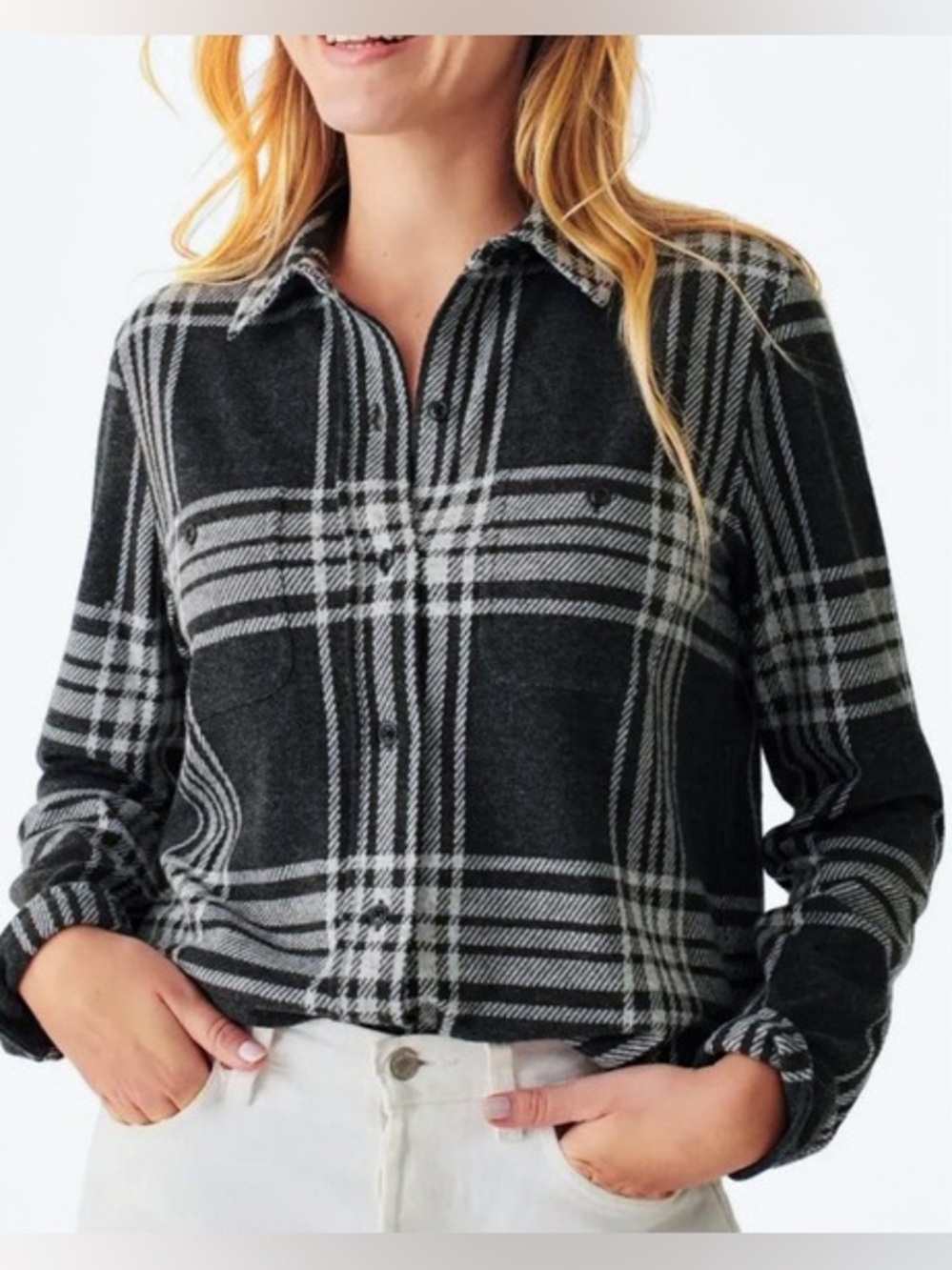 NWT! Faherty Soft Sweater Shirt, Plaid Button-Down